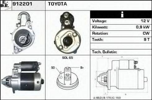 EDR 912201 - Стартер autosila-amz.com