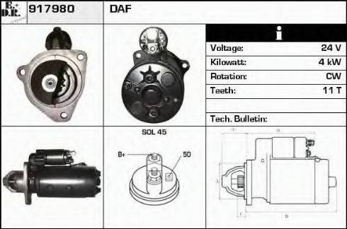 EDR 917980 - Стартер autosila-amz.com