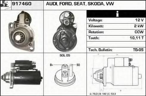 EDR 917460 - Стартер autosila-amz.com