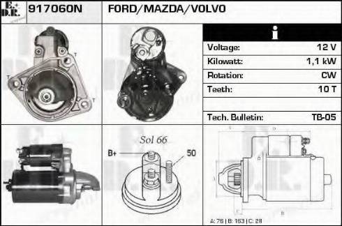 EDR 917060N - Стартер autosila-amz.com