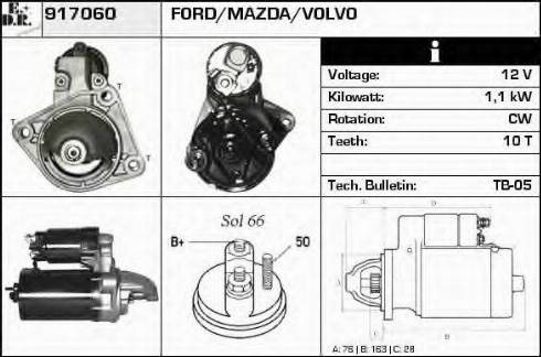 EDR 917060 - Стартер autosila-amz.com