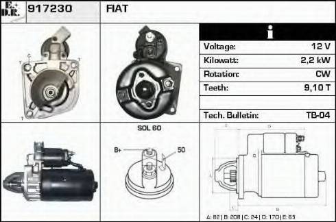 EDR 917230 - Стартер autosila-amz.com