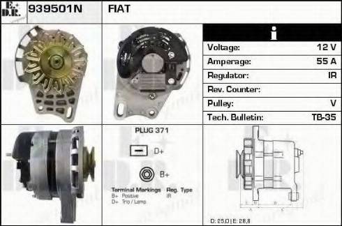 EDR 939501N - Генератор autosila-amz.com