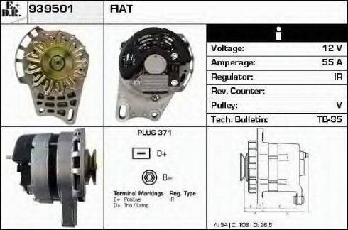 EDR 939501 - Генератор autosila-amz.com