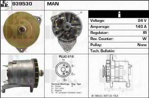 EDR 939530 - Генератор autosila-amz.com