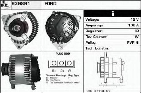 EDR 939891 - Генератор autosila-amz.com