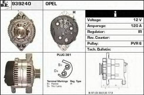 EDR 939240 - Генератор autosila-amz.com