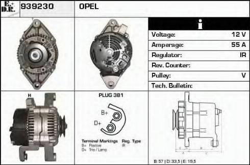 EDR 939230 - Генератор autosila-amz.com