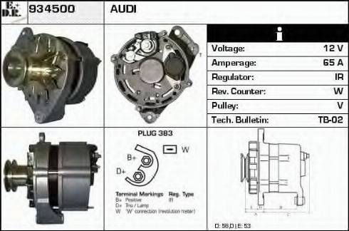 EDR 934500 - Генератор autosila-amz.com