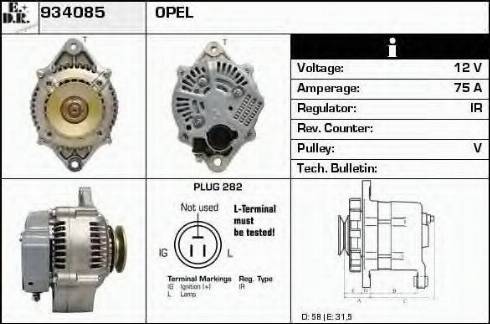 EDR 934085 - Генератор autosila-amz.com