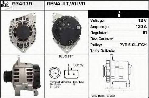 EDR 934039 - Генератор autosila-amz.com