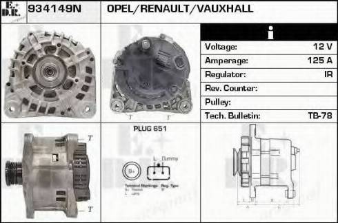 EDR 934149N - Генератор autosila-amz.com