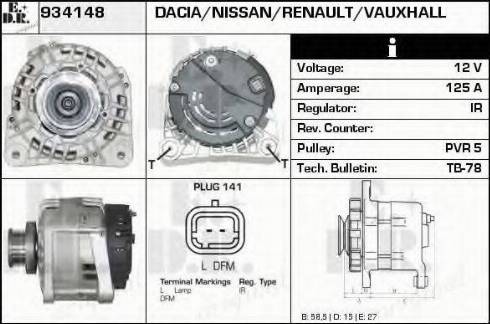 EDR 934148 - Генератор autosila-amz.com