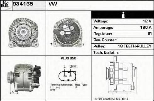 EDR 934165 - Генератор autosila-amz.com