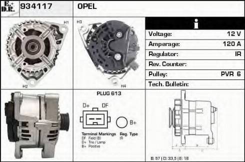 EDR 934117 - Генератор autosila-amz.com