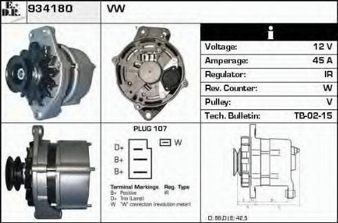 EDR 934180 - Генератор autosila-amz.com