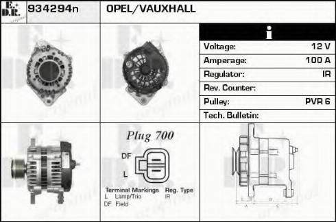 EDR 934294N - Генератор autosila-amz.com