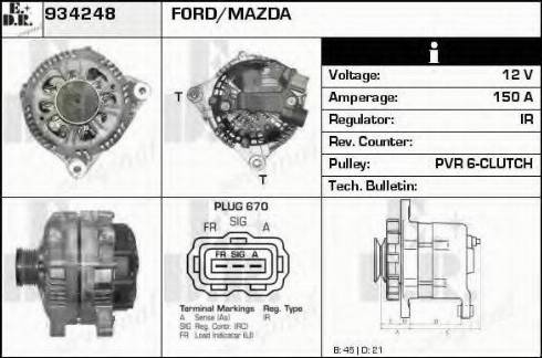 EDR 934248 - Генератор autosila-amz.com