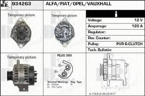 EDR 934263 - Генератор autosila-amz.com