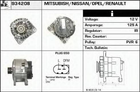 EDR 934208 - Генератор autosila-amz.com