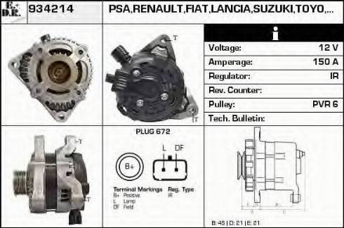 EDR 934214 - Генератор autosila-amz.com