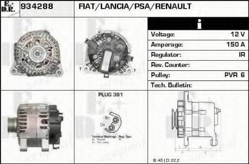 EDR 934288 - Генератор autosila-amz.com