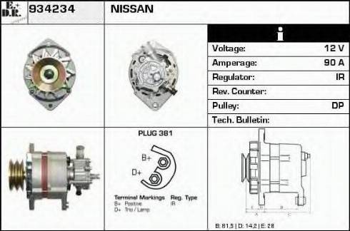 EDR 934234 - Генератор autosila-amz.com