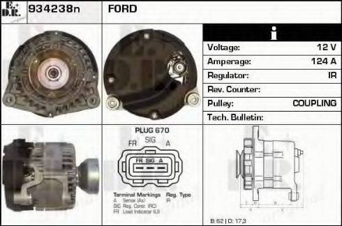 EDR 934238N - Генератор autosila-amz.com