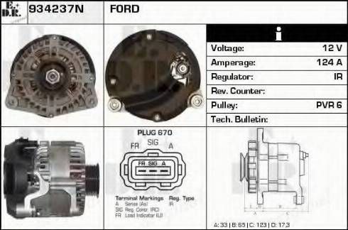 EDR 934237N - Генератор autosila-amz.com