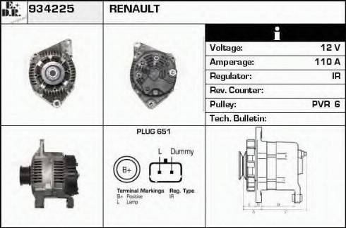 EDR 934225 - Генератор autosila-amz.com