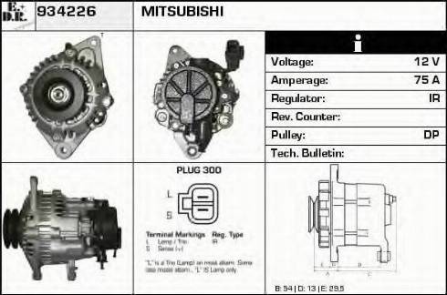 EDR 934226 - Генератор autosila-amz.com