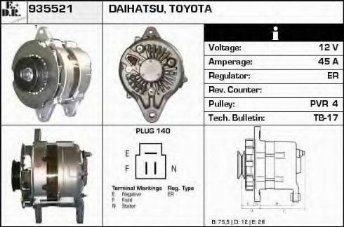 EDR 935521 - Генератор autosila-amz.com