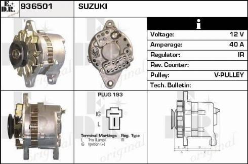 EDR 936501 - Генератор autosila-amz.com