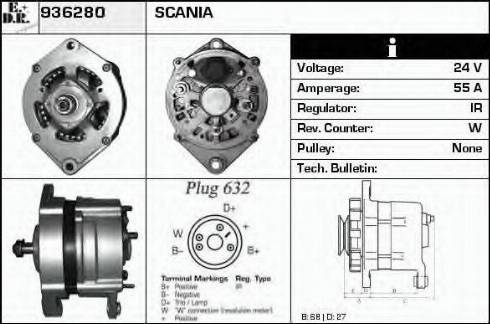 EDR 936280 - Генератор autosila-amz.com