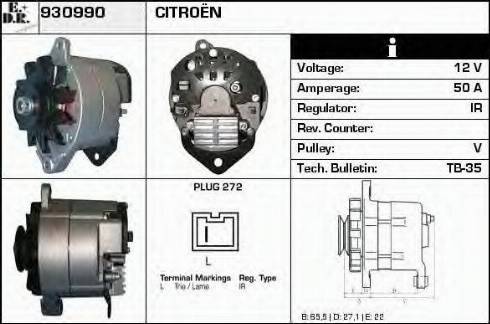 EDR 930990 - Генератор autosila-amz.com