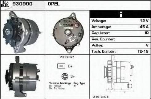 EDR 930900 - Генератор autosila-amz.com