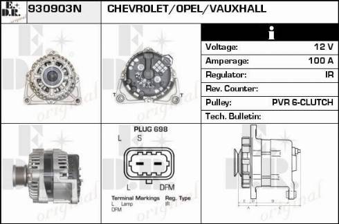 EDR 930903N - Генератор autosila-amz.com