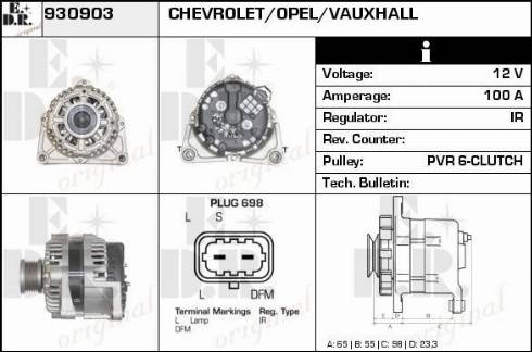 EDR 930903 - Генератор autosila-amz.com