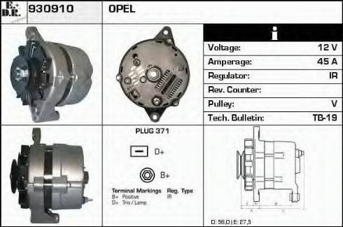 EDR 930910 - Генератор autosila-amz.com