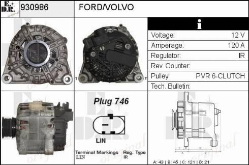 EDR 930986 - Генератор autosila-amz.com