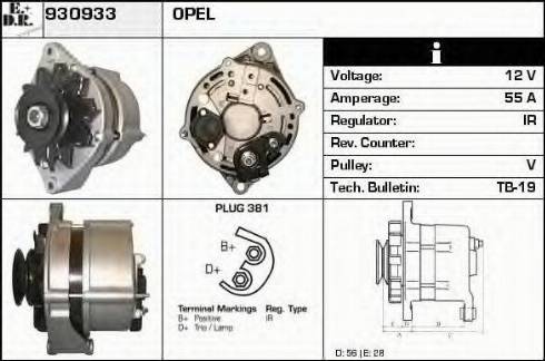 EDR 930933 - Генератор autosila-amz.com