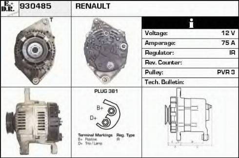 EDR 930485 - Генератор autosila-amz.com