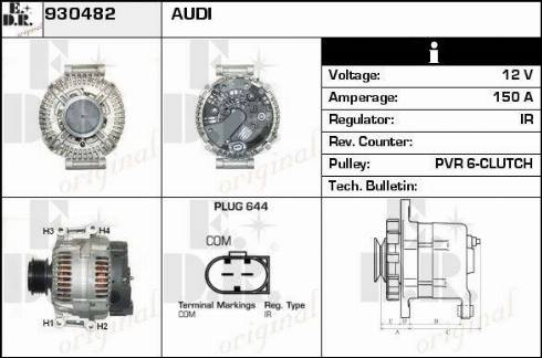 EDR 930482 - Генератор autosila-amz.com