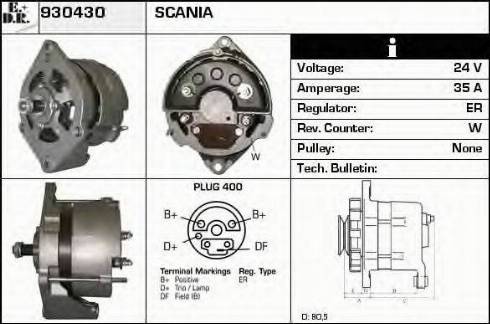 EDR 930430 - Генератор autosila-amz.com