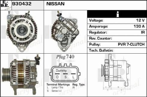 EDR 930432 - Генератор autosila-amz.com