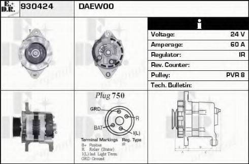 EDR 930424 - Генератор autosila-amz.com