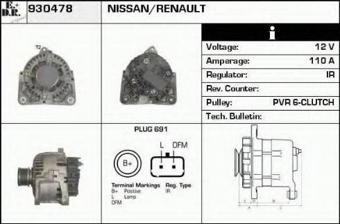 EDR 930478 - Генератор autosila-amz.com