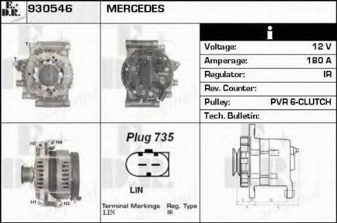 EDR 930546 - Генератор autosila-amz.com