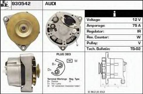 EDR 930542 - Генератор autosila-amz.com