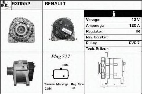 EDR 930552 - Генератор autosila-amz.com